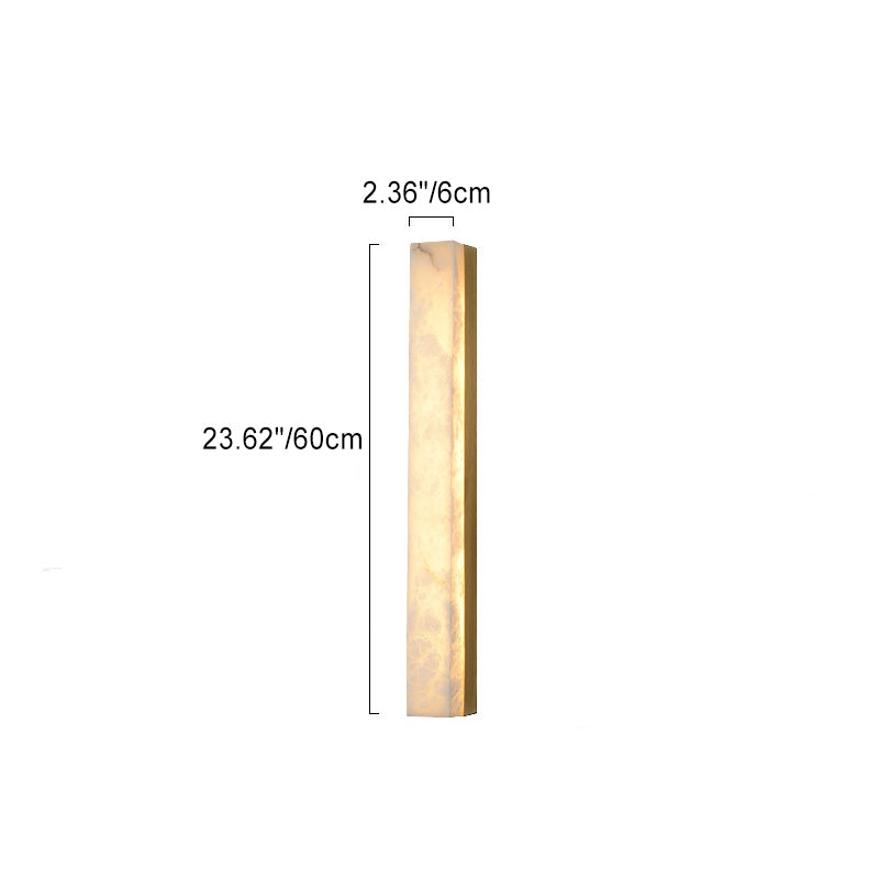Moderne minimalistische Streifen Kupfer Marmor LED Wandleuchte Lampe für Wohnzimmer 