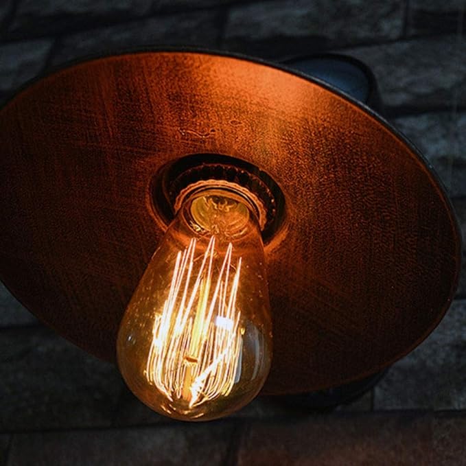 Lampe murale à 1 lumière avec jauge de température en tuyau d&