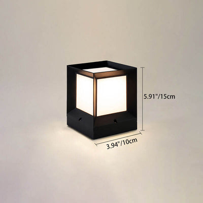 Simple Square LED Solar Outdoor Waterproof Lawn Fence Lamp