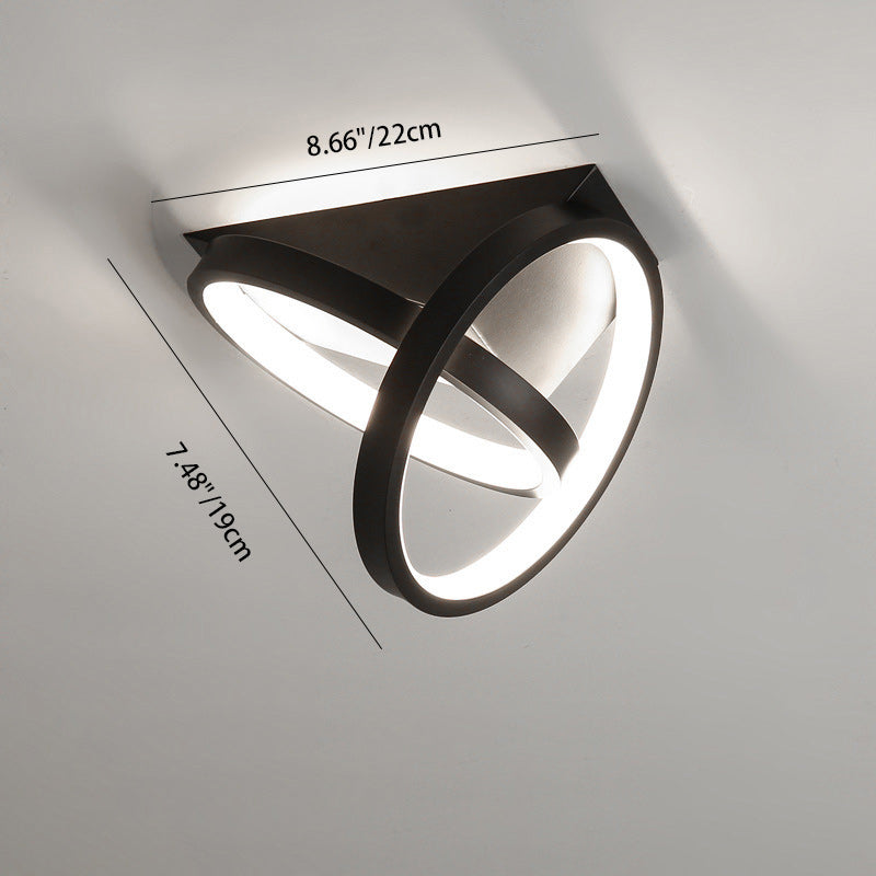 Moderne minimalistische quadratische LED-Deckenleuchte aus Eisen, Silikon und Aluminium, halbbündige Montage für Arbeitszimmer 