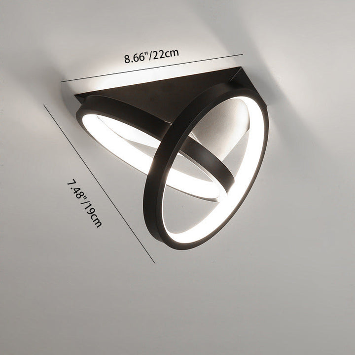 Moderne minimalistische quadratische LED-Deckenleuchte aus Eisen, Silikon und Aluminium, halbbündige Montage für Arbeitszimmer 