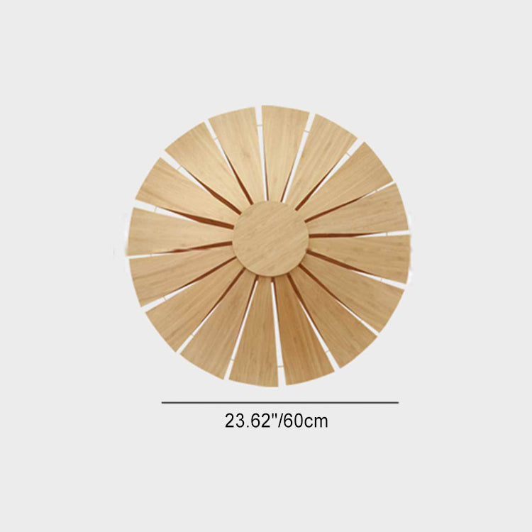 Applique murale 1 lumière en bambou rond chinois traditionnel avec faux parchemin pour chambre 