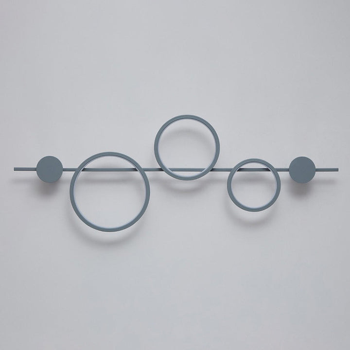 Moderne minimalistische mehrere Kreis Eisen Silikon LED Wandleuchte Lampe für Wohnzimmer 