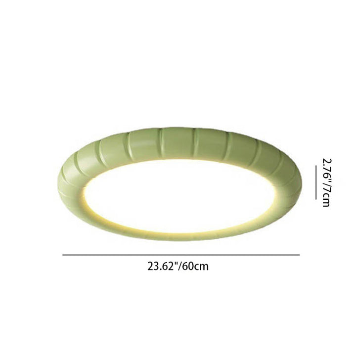 Nordic Modern Minimalist Resin Round LED Flush Mount Ceiling Light