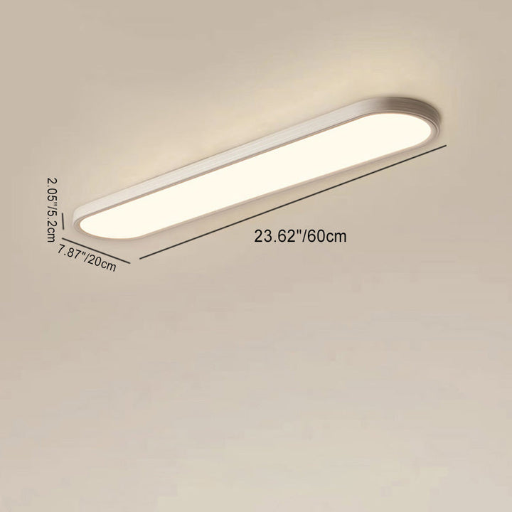 Moderne Einfachheit Aluminium Acryl Streifen LED Unterputz Deckenleuchte für Flur 