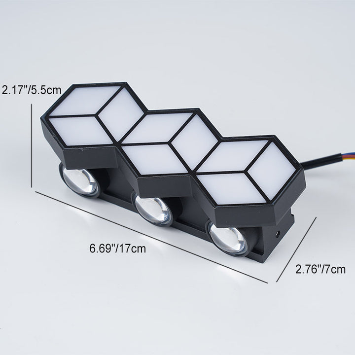 Traditionelle europäische wasserdichte Aluminium-Acryl-Raute-LED-Wandleuchterlampe für die Außenterrasse 