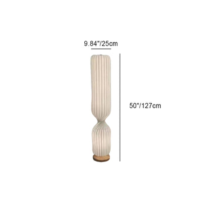 Minimalist Fabric Column 1-Light Standing Floor Lamp