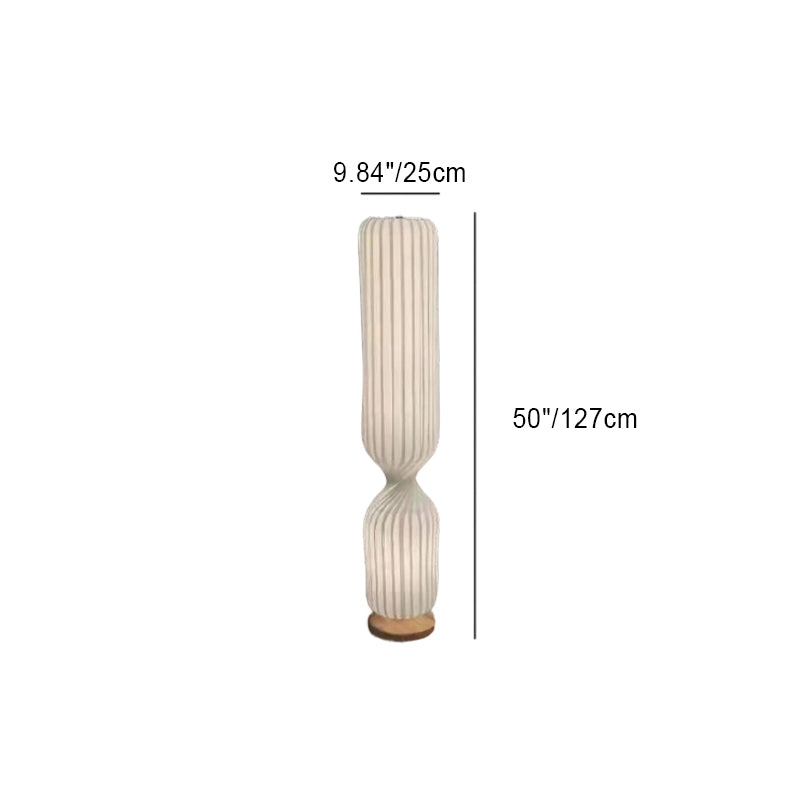Minimalist Fabric Column 1-Light Standing Floor Lamp