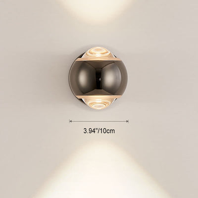 Modern Creative Bedside Iron Sphere LED Wall Sconce Lamp
