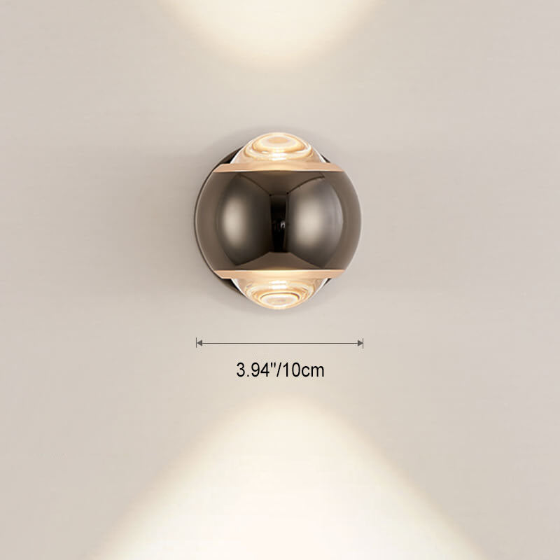 Modern Creative Bedside Iron Sphere LED Wall Sconce Lamp