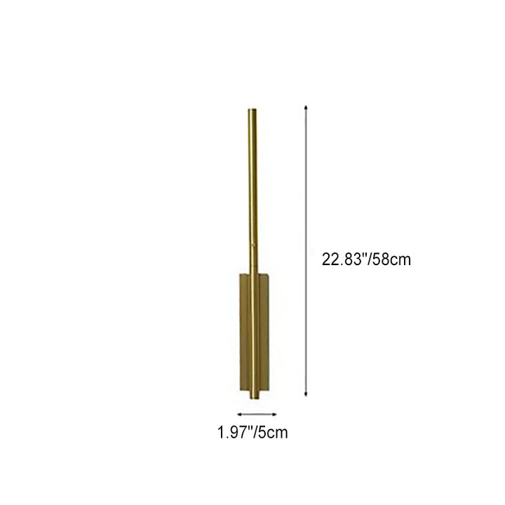 Moderne minimalistische Streifen Kupfer PC LED Wandleuchte Lampe für Wohnzimmer 