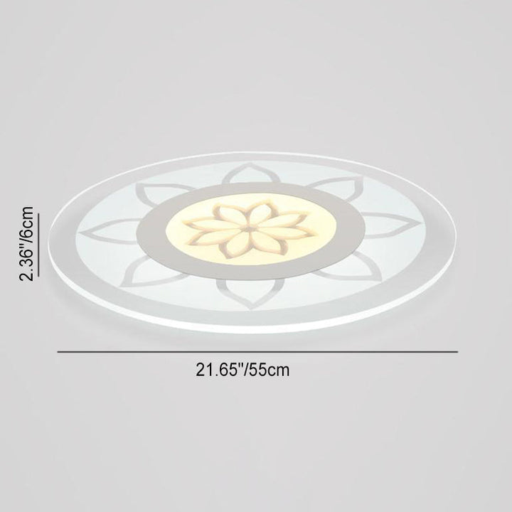 Moderne Einfachheit Eisen Acryl Runde Blume Lassen LED Unterputz Deckenleuchte Für Wohnzimmer 