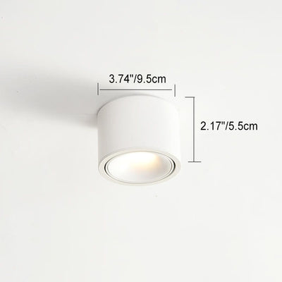 Moderner minimalistischer runder Strahler, verstellbare LED-Deckenleuchte 