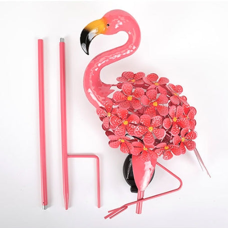 Zeitgenössische kreative wasserdichte Solar Flamingo Eisen LED Outdoor Landschaft Licht für Garten 