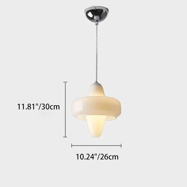 Luz colgante de 1 luz de color sólido de lujo ligero europeo 