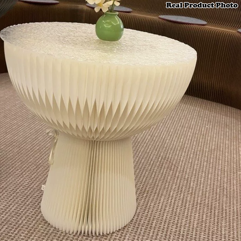 Zeitgenössischer Kreativer Blumenstrauß Form Kraftpapier Acryl Faltbarer Couchtisch Für Wohnzimmer 