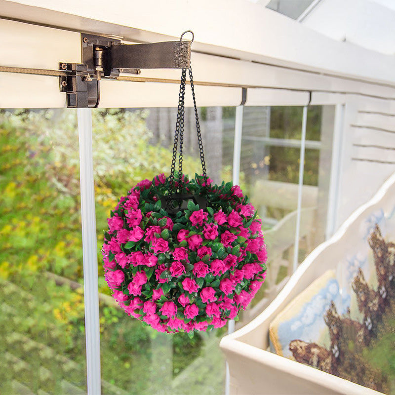 Lumière LED extérieure en plastique étanche et créative contemporaine pour jardin, globe solaire en fleur 