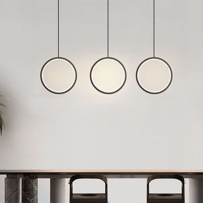 Moderne minimalistische runde Eisen-Acryl-LED-Kronleuchter für das Schlafzimmer 