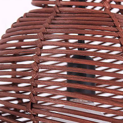 Moderne kreative Persönlichkeit Rattan Conch 1-Licht Pendelleuchte 