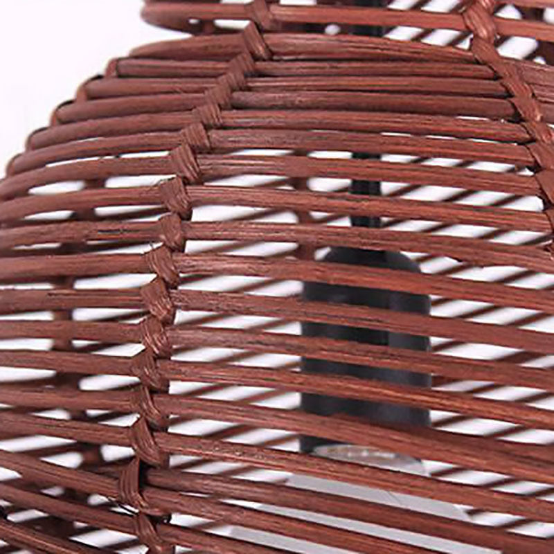 Moderne kreative Persönlichkeit Rattan Conch 1-Licht Pendelleuchte 