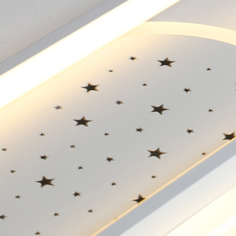Luz de techo empotrada moderna minimalista rectangular de hierro acrílico LED para pasillo 