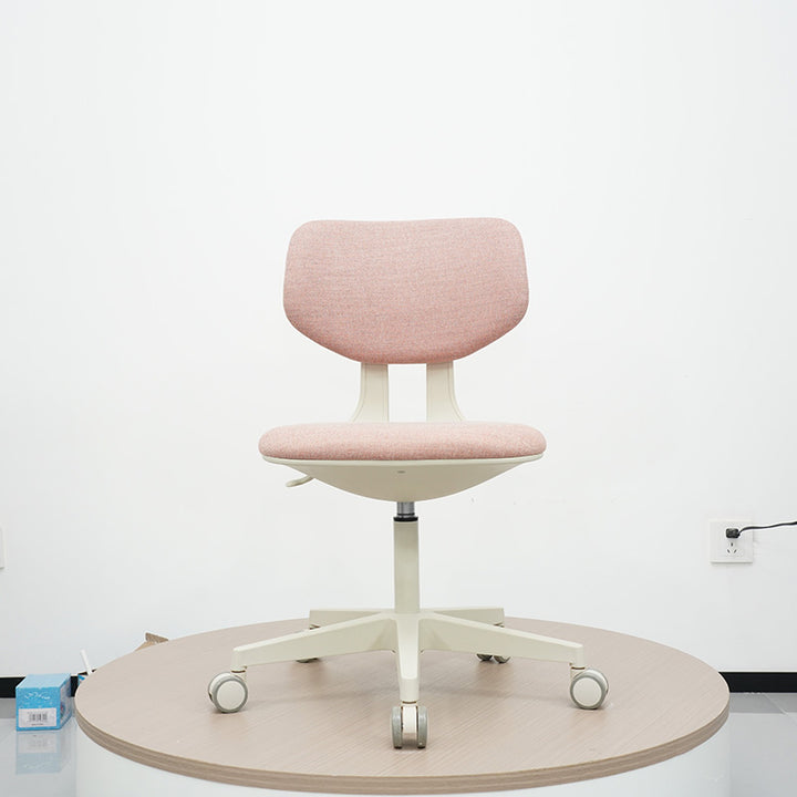 Modern Minimalist PP &amp; Nylon &amp; Linen Metal Swivel Desk Chair With Adjustable Height &amp; Backrest For Home Office &amp; Bedroom