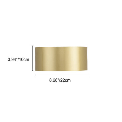 Moderne minimalistische halbrunde LED-Wandleuchte aus Eisen für Wohnzimmer 