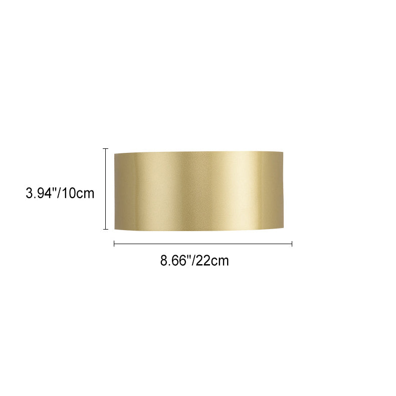 Moderne minimalistische halbrunde LED-Wandleuchte aus Eisen für Wohnzimmer 