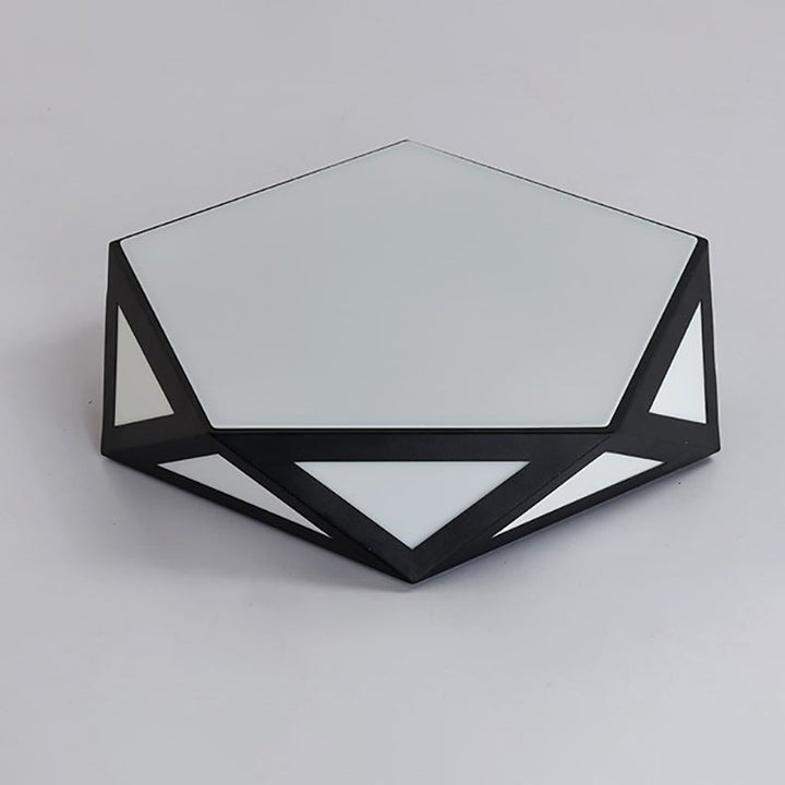 Plafonnier LED avec abat-jour acrylique ajouré et diamant de simplicité moderne pour salon 