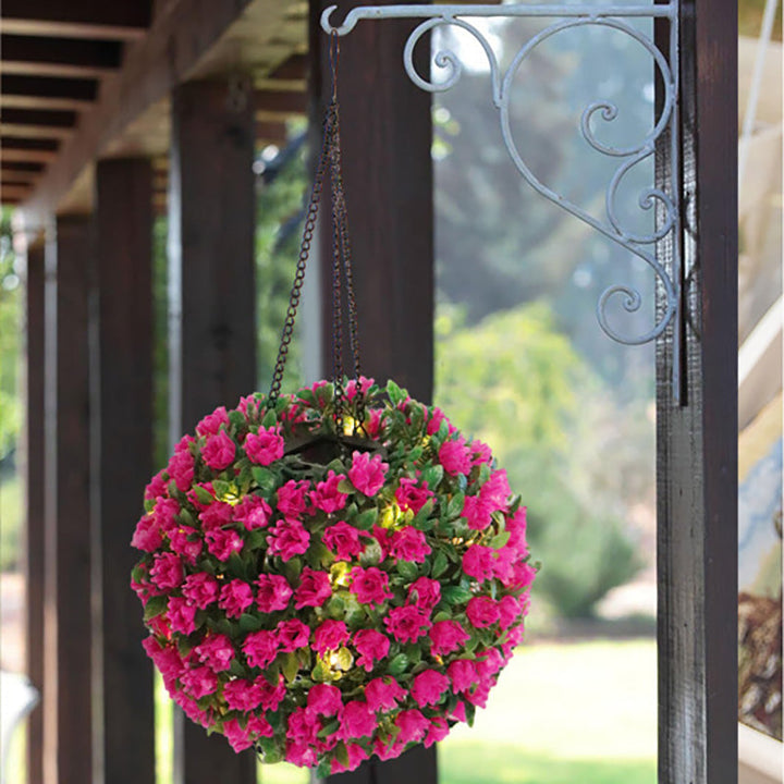 Lumière LED extérieure en plastique étanche et créative contemporaine pour jardin, globe solaire en fleur 