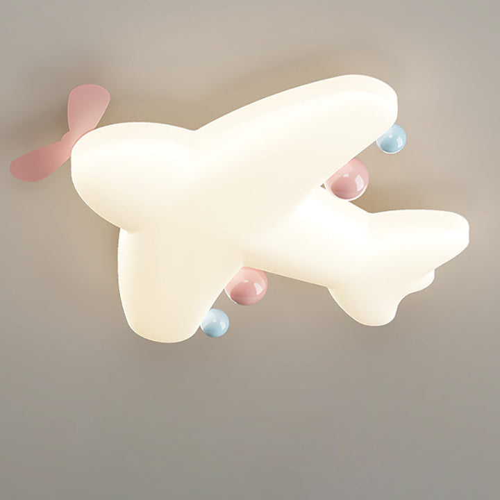 Luz de techo LED empotrada de hierro PE con forma de avión de arte moderno Deco con forma de corazón para sala de estar 