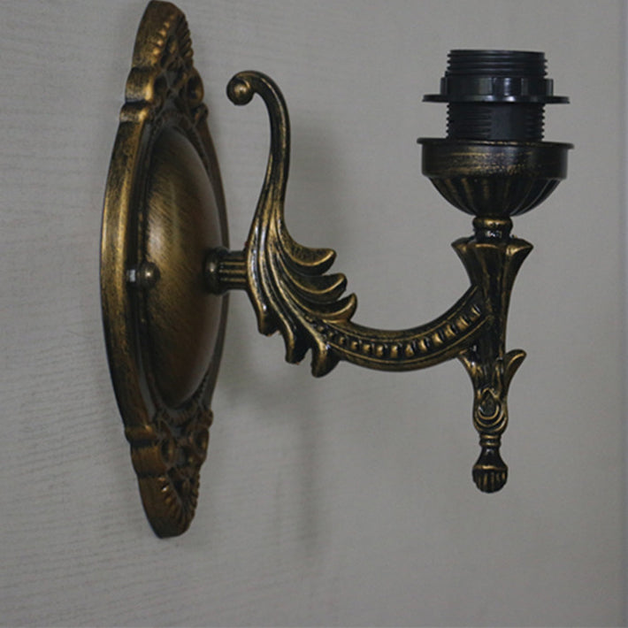 Applique murale en verre à demi-cercle traditionnel Tiffany 1 lumière pour chambre 