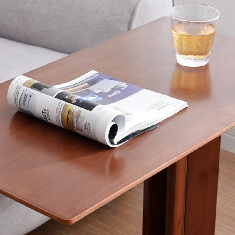 Moderner minimalistischer quadratischer Holztisch für das Wohnzimmer 