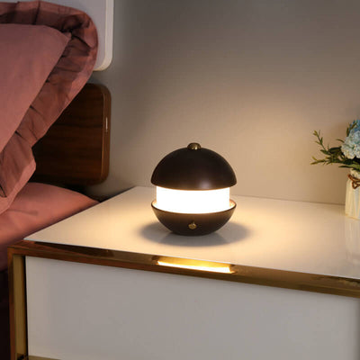 Moderne kreative einfache runde LED-Tischlampe aus Metall 