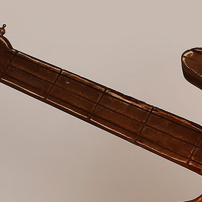 ثريا تقليدية على شكل جيتار من الحديد مع 6 أضواء لنحت الخشب للمزرعة التقليدية لغرفة الطعام 