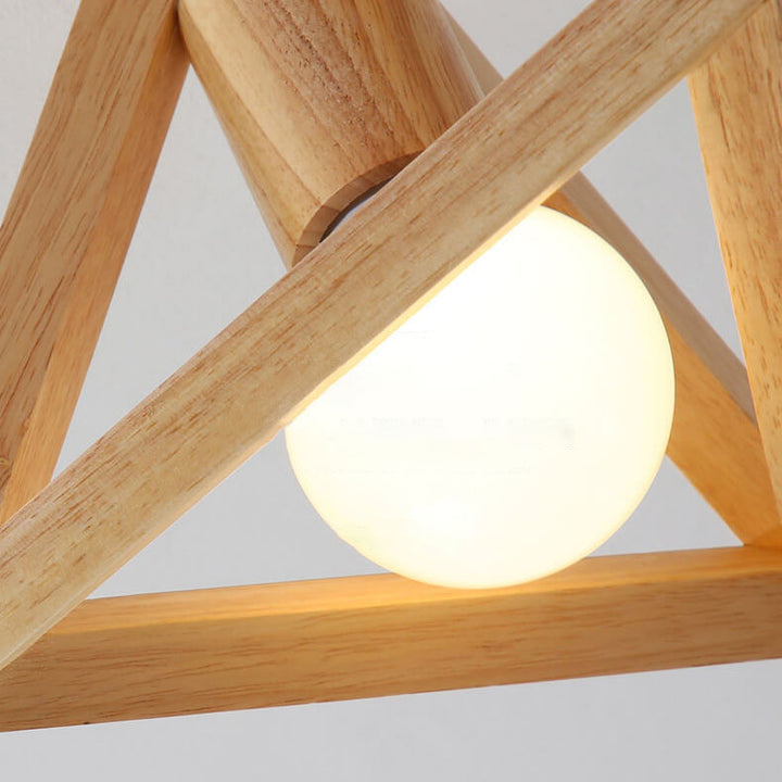 Japanischer minimalistischer hohler geometrischer Würfel 1-Licht Semi-Flush-Mount-Deckenleuchte 