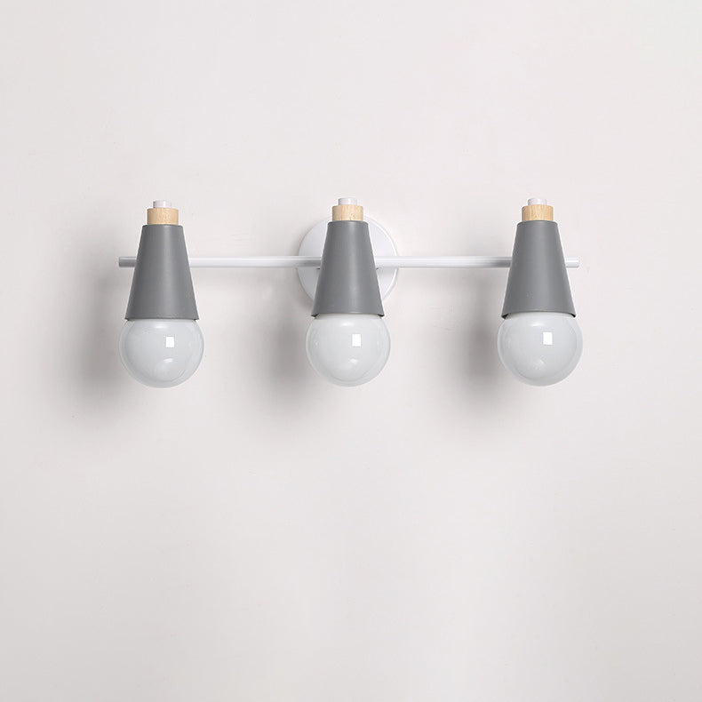 Moderne Einfachheit Holz Eisen Horn Kegel 1/2/3 Licht Wand Leuchte Lampe Für Nacht 