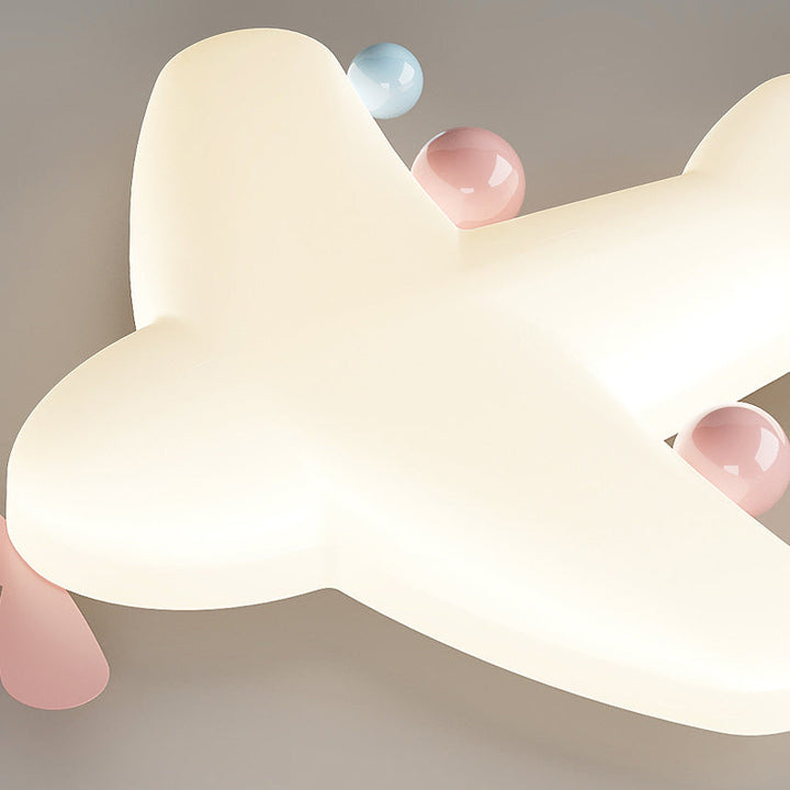 Luz de techo LED empotrada de hierro PE con forma de avión de arte moderno Deco con forma de corazón para sala de estar 