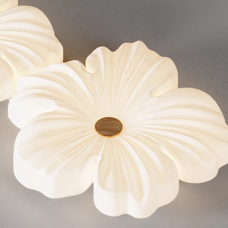 Plafonnier LED en fer et acrylique Art Déco moderne en forme de fleur pour salon 