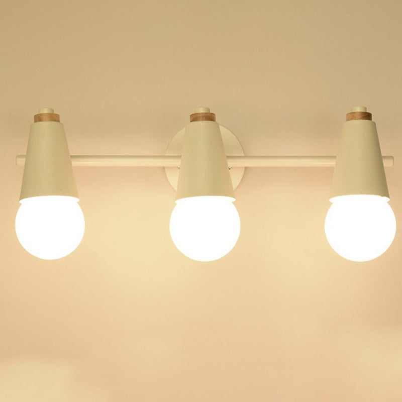 Moderne Einfachheit Holz Eisen Horn Kegel 1/2/3 Licht Wand Leuchte Lampe Für Nacht 