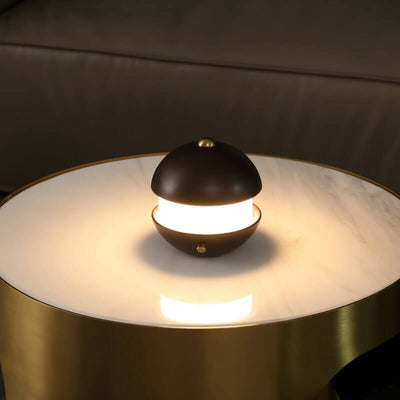 Moderne kreative einfache runde LED-Tischlampe aus Metall 