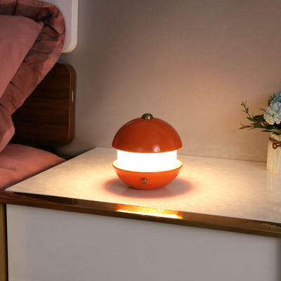 Moderne kreative einfache runde LED-Tischlampe aus Metall 
