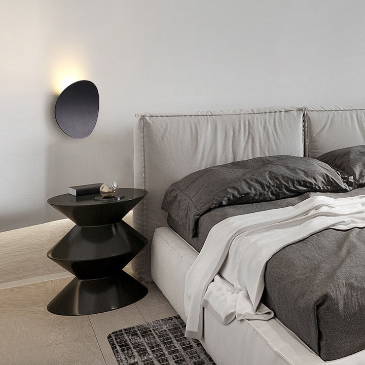 Applique murale LED ronde incurvée minimaliste moderne en aluminium 