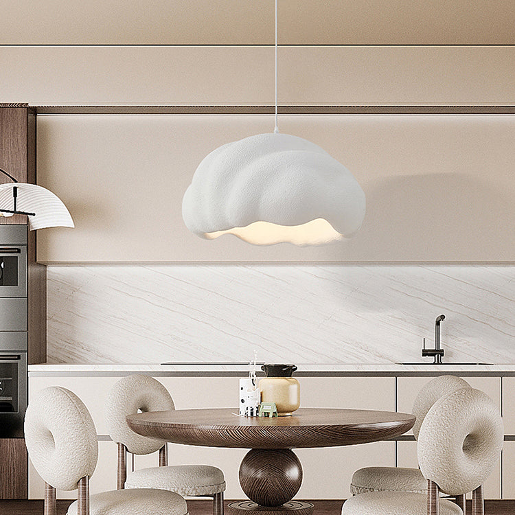 Lampe Suspendue Moderne Minimaliste Ronde en Polyéthylène Haute Densité à 1 Lumière Pour Chambre 