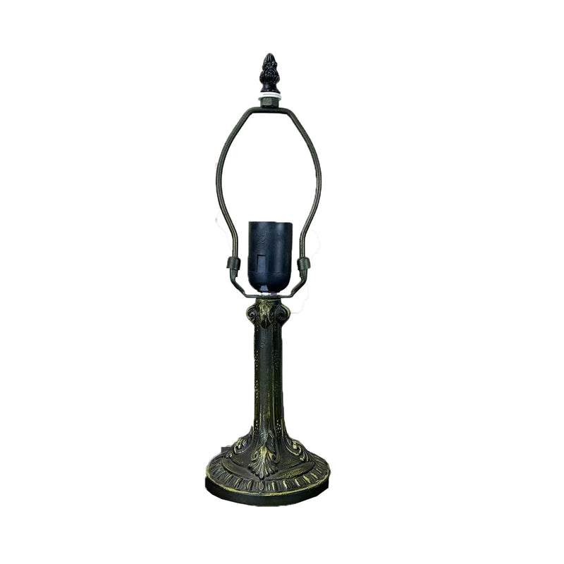 Traditionelle Tiffany Legierung Glas Dome Blume 1-Licht Tischlampe für Nachttisch 