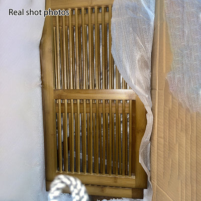 Traditional Rustic Rectangular Bamboo Medium Density Fiberboard Shoe Storage 2-Cabinet For Entryways