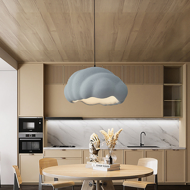 Lampe Suspendue Moderne Minimaliste Ronde en Polyéthylène Haute Densité à 1 Lumière Pour Chambre 