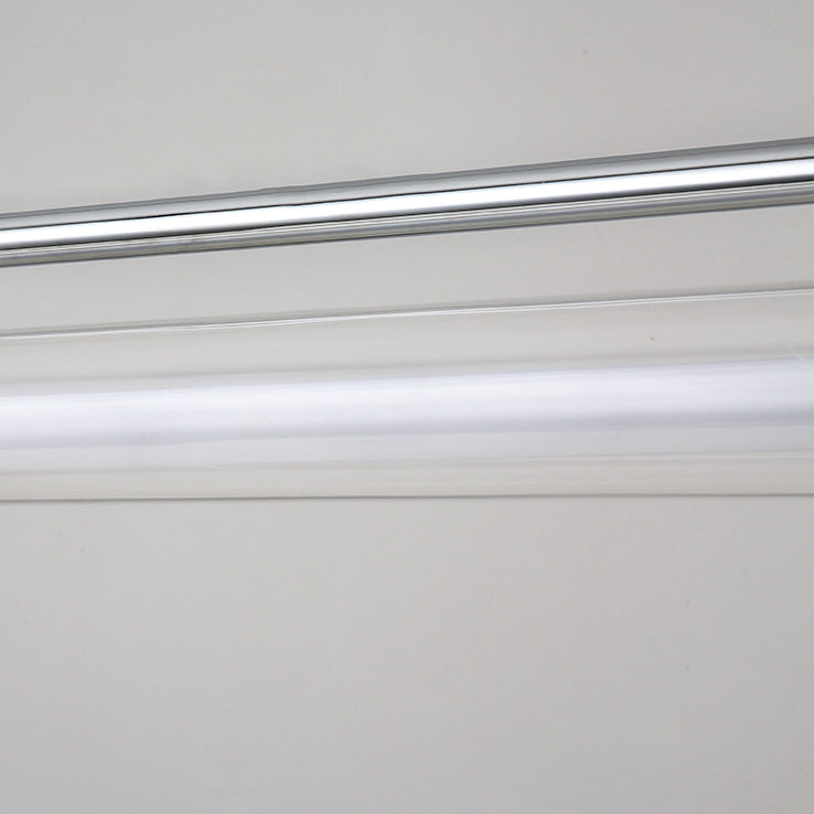 Zeitgenössischer Industrieller Streifen Aluminium Acryl LED Insel Licht Kronleuchter Für Esszimmer 