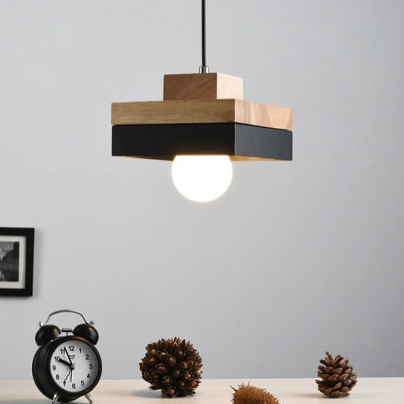 Nordic Round/Square 1-Light Pendant Light