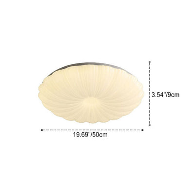 Modern Minimalist Shell Acrylic LED Flush Mount Ceiling Light